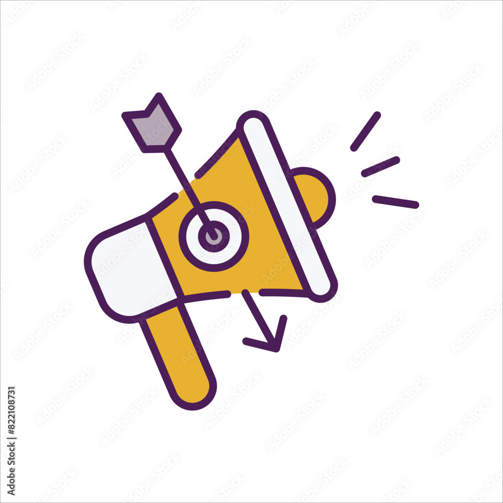 Marketing Strategy Icon editable stock vector icon Marketing Strategy Icon editable stock vector icon