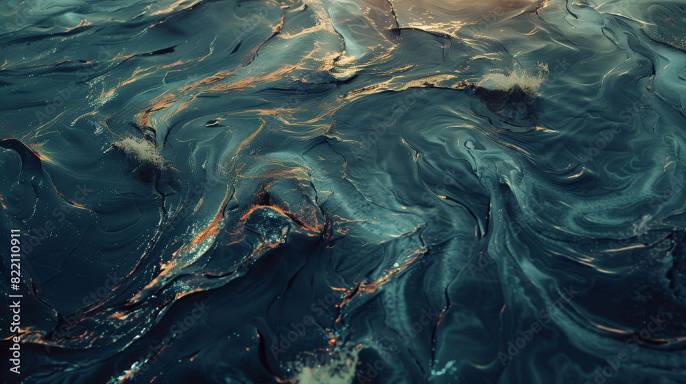 Beautiful abstract background. The water is dark blue in color with a pattern in the form of whirlpools. The water seems calm and peaceful Beautiful abstract background. The water is dark blue in color with a pattern in the form of whirlpools. The water seems calm and peaceful