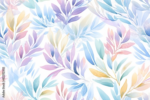 Paisley watercolor floral pattern tile: flowers, flores, tulips, leaves. Oriental indian traditional hand painted water color whimsical seamless print, ceramic design.
