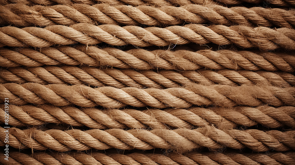 interweaving of brown ropes, background, texture of laces, surface of the material interweaving of brown ropes, background, texture of laces, surface of the material
