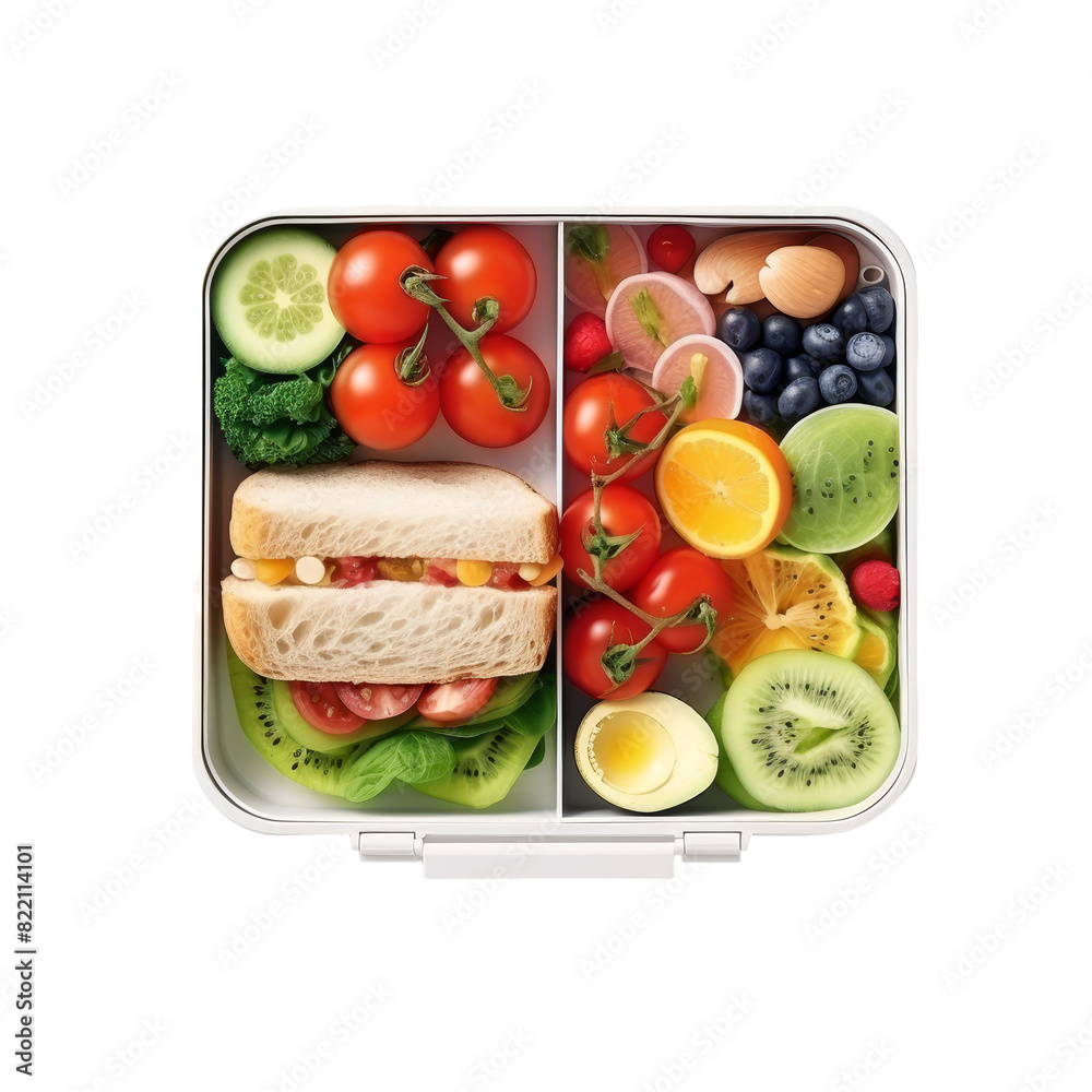 Lunch Box Isolated on Transparent Background, PNG, Cut Out. Lunch Box Isolated on Transparent Background, PNG, Cut Out.