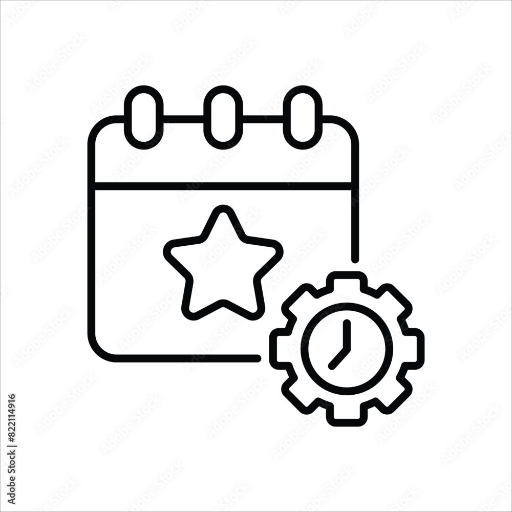 Event Management Icon editable stock vector icon