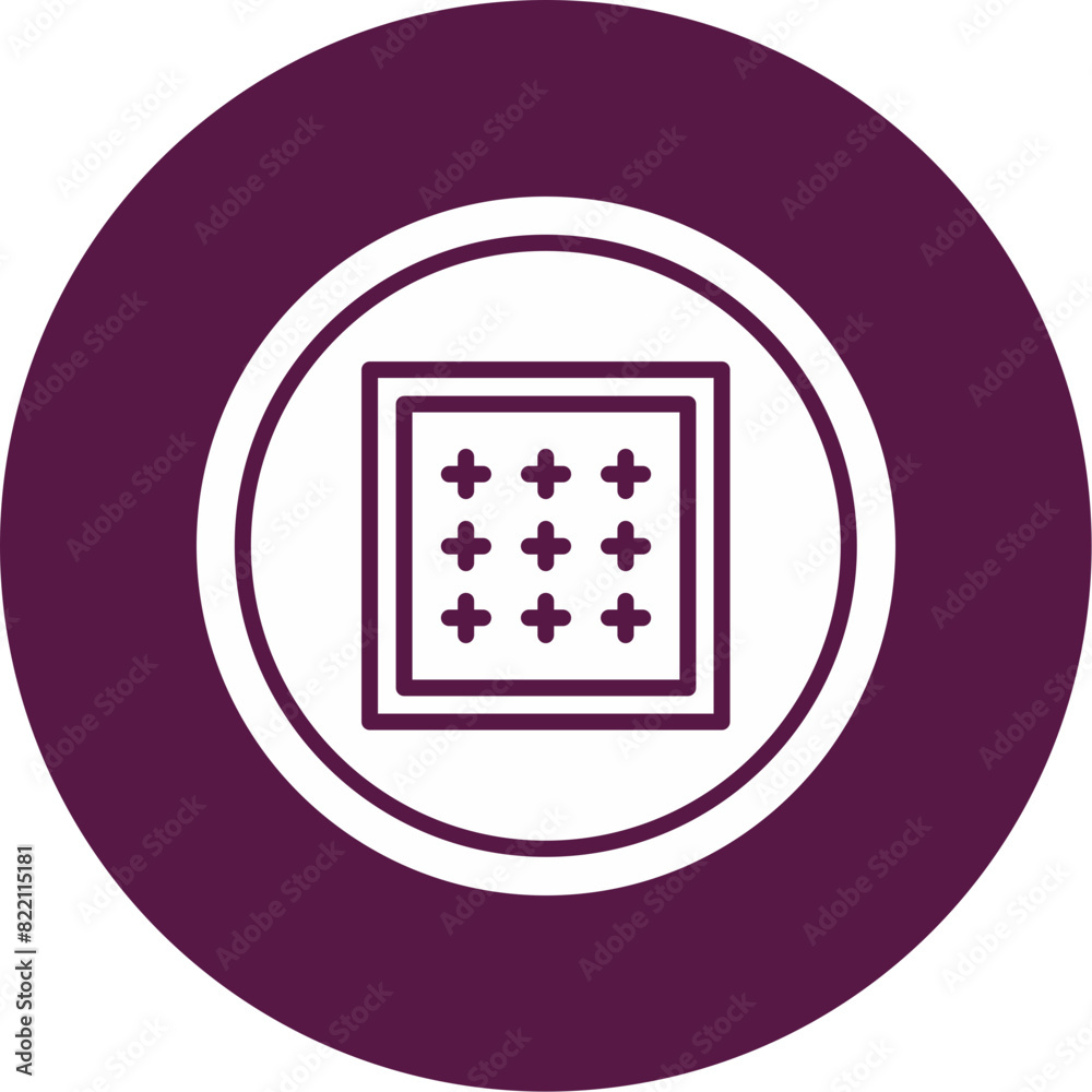 Decorative Textile Icon Decorative Textile Icon