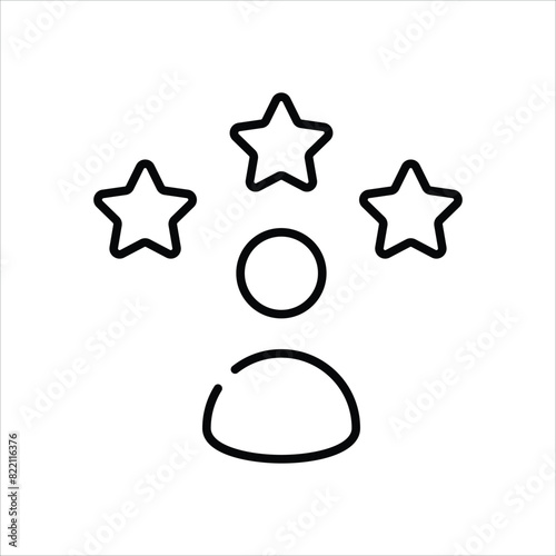 Celebrity  Icon editable stock vector icon