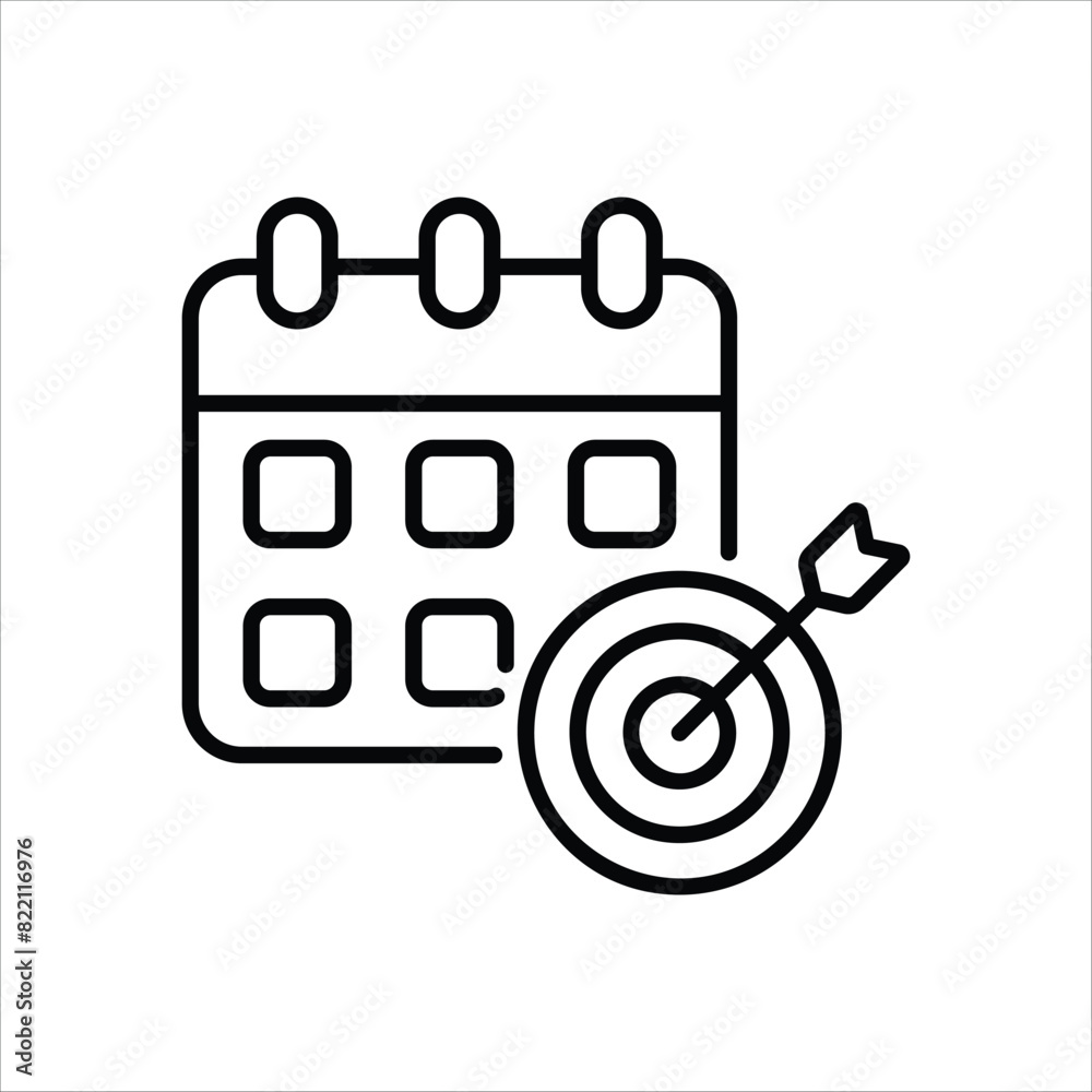 Goal Icon editable stock vector icon Goal Icon editable stock vector icon