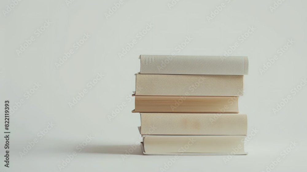 Fototapeta premium A single vertical four books pile UHd wallpaper