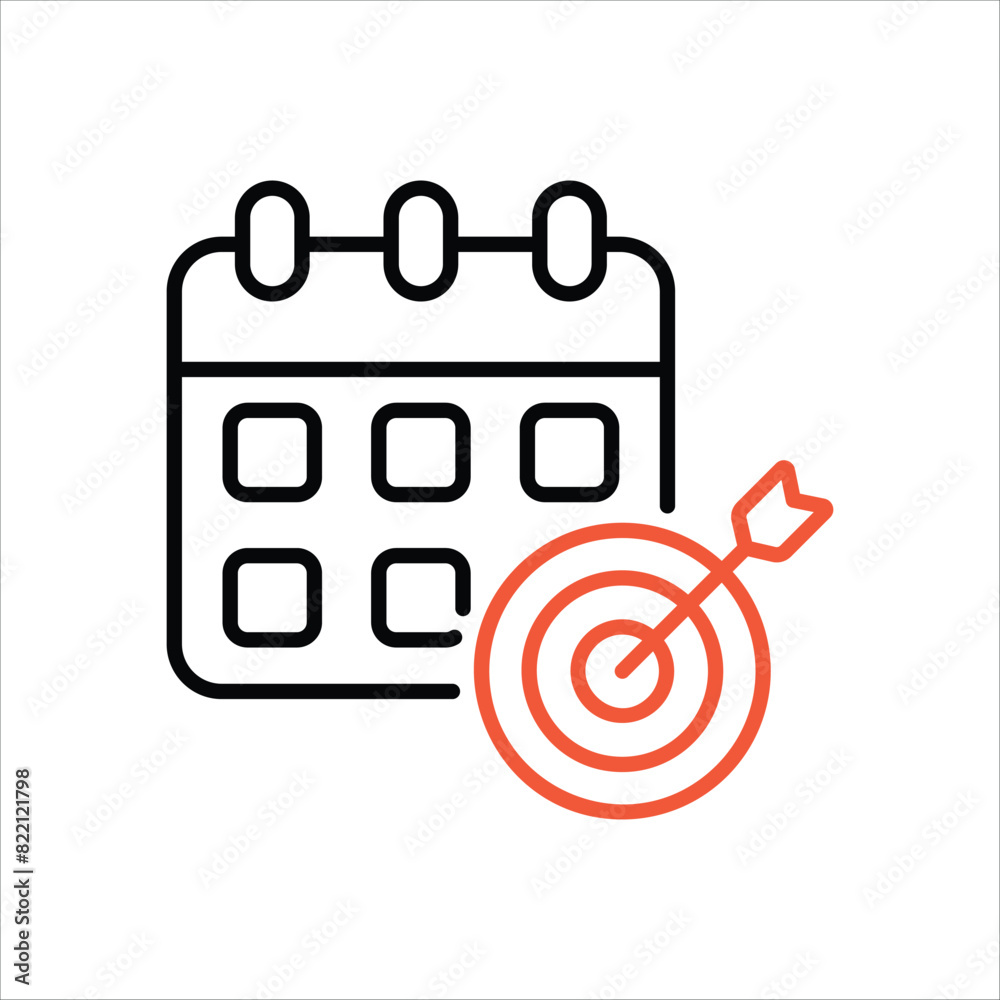 Goal Icon editable stock vector icon Goal Icon editable stock vector icon
