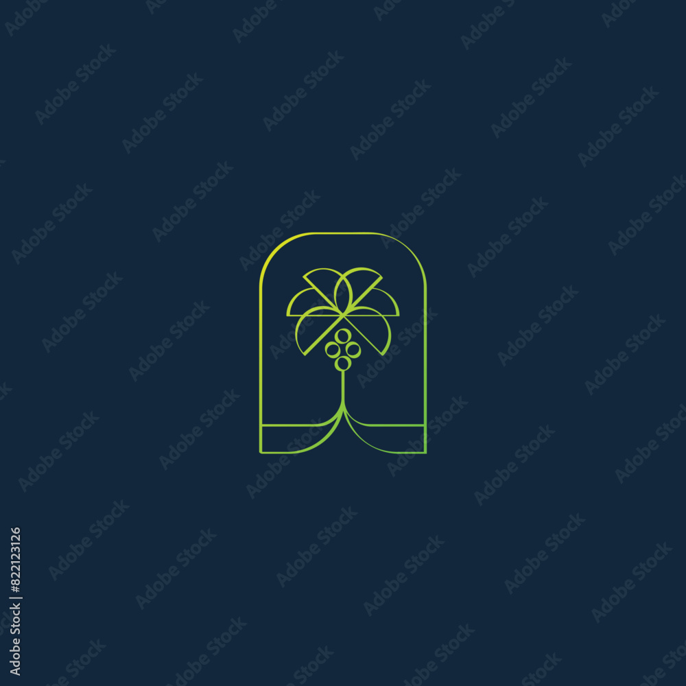 green palm tree modern logo trends green palm tree modern logo trends