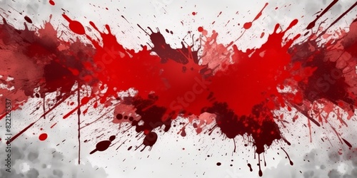 red paint splatter on white background, red ink splash on white , blood splash,  red paint splash,Red blood splatter stain