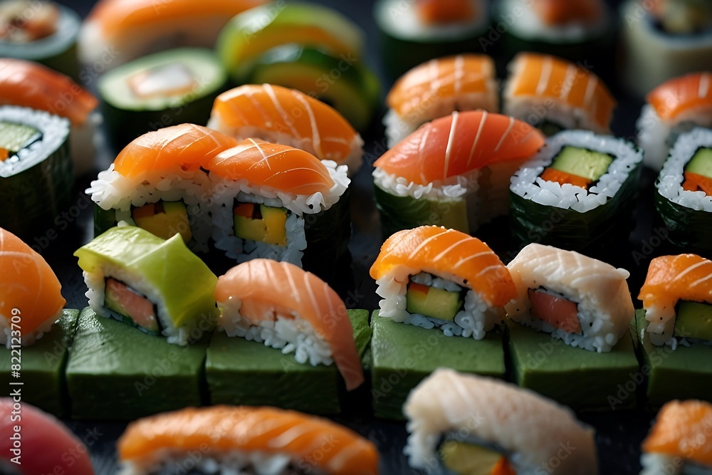 sushi, hd, studio lighting, 8k, hyper realistic, michelin 5 star, award winning photo sushi, hd, studio lighting, 8k, hyper realistic, michelin 5 star, award winning photo