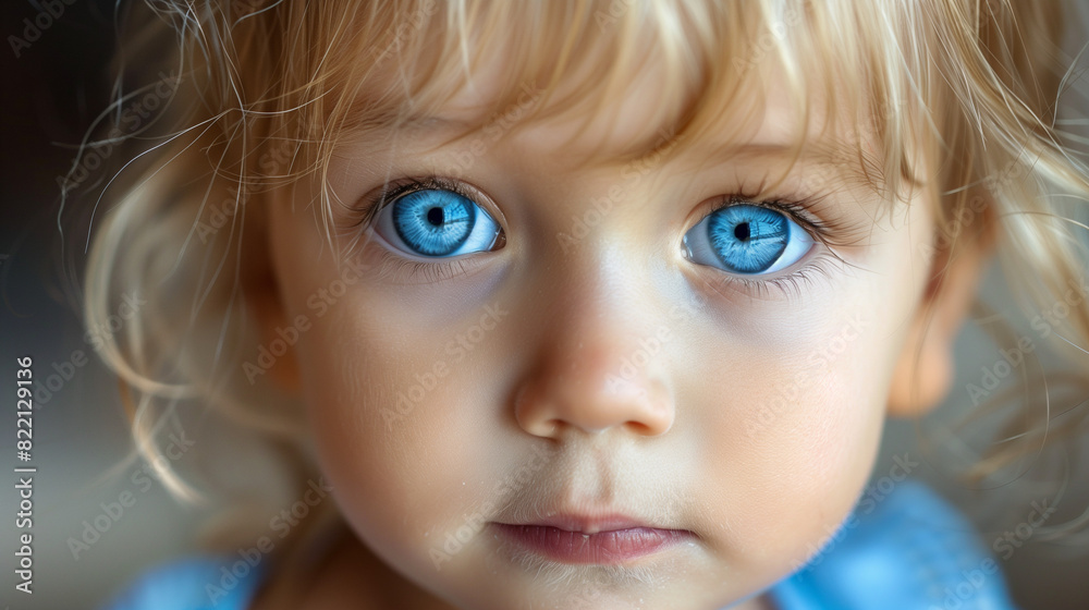 Close up portrait of eye child toddler Close up portrait of eye child toddler
