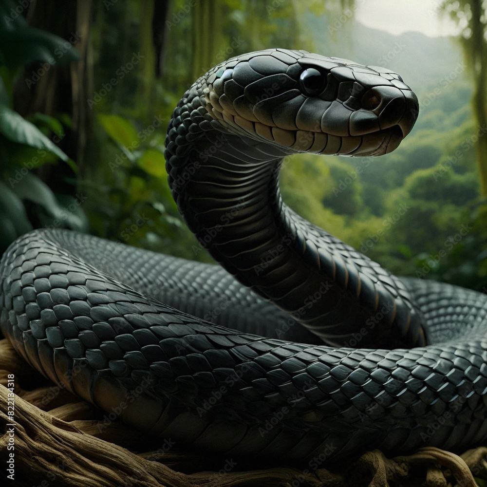 Fototapeta premium Mamba negra.