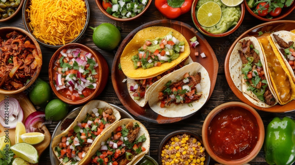 Abundant Variety of Food on Table Abundant Variety of Food on Table