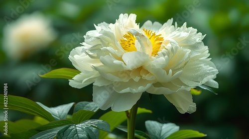 Fototapeta Naklejka Na Ścianę i Meble -  白い牡丹の花