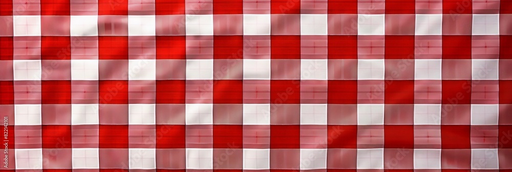 Red and white checkered tableclot, Red and white checkered tableclot,
