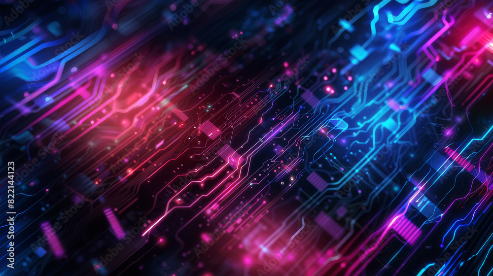 Technology blue purple circuit light energy power system computer mainboard geometric creative design modern futuristic background Technology blue purple circuit light energy power system computer mainboard geometric creative design modern futuristic background