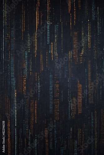 Digital pixelated or bit patterns symbolizing data and communication. © Sahaidachnyi Roman
