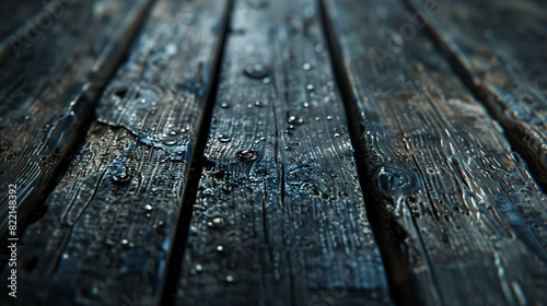 An artistic capture of an old  dark wooden surface with a focus on the unique patterns and textures created by years of wear and exposure