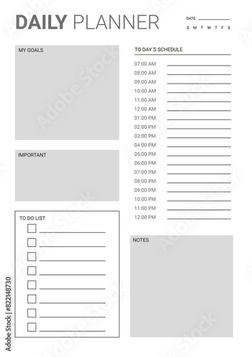Amazing Daily Planner. 2024 Digital Planner page. Every day planner printable. 