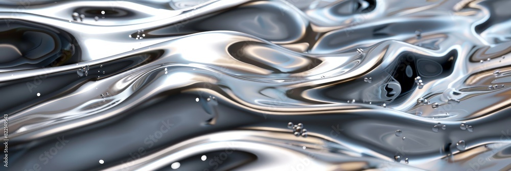 silver metal fluid glossy chrome texture background. shiny chrome texture with wavy pattern, Liquid metallic texture silver metal fluid glossy chrome texture background. shiny chrome texture with wavy pattern, Liquid metallic texture