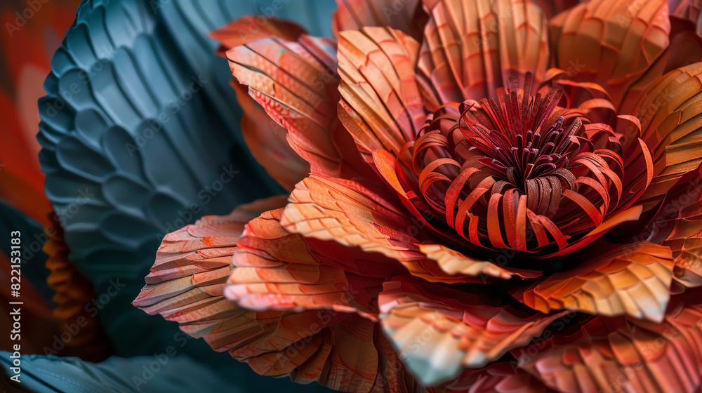 3D rendering of a beautiful flower. 3D rendering of a beautiful flower.