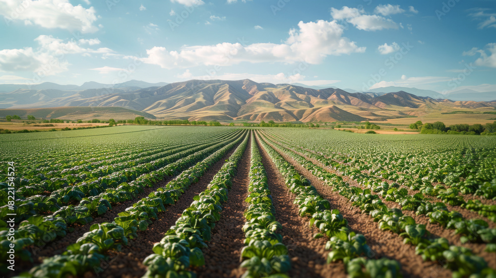 Drought-resistant crops line up under the harsh sun, with drone tech overseeing their growth. Drought-resistant crops line up under the harsh sun, with drone tech overseeing their growth.