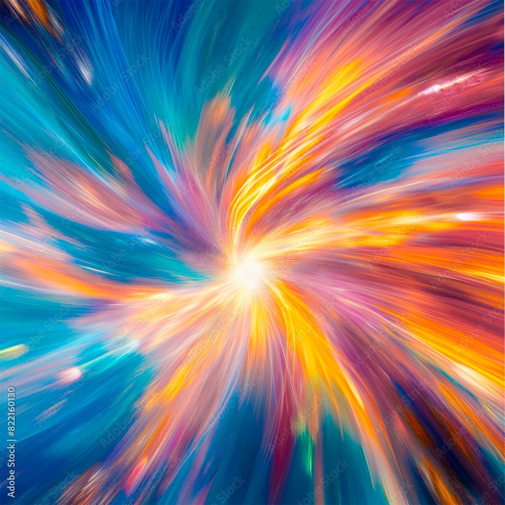 abstract colorful background with rays