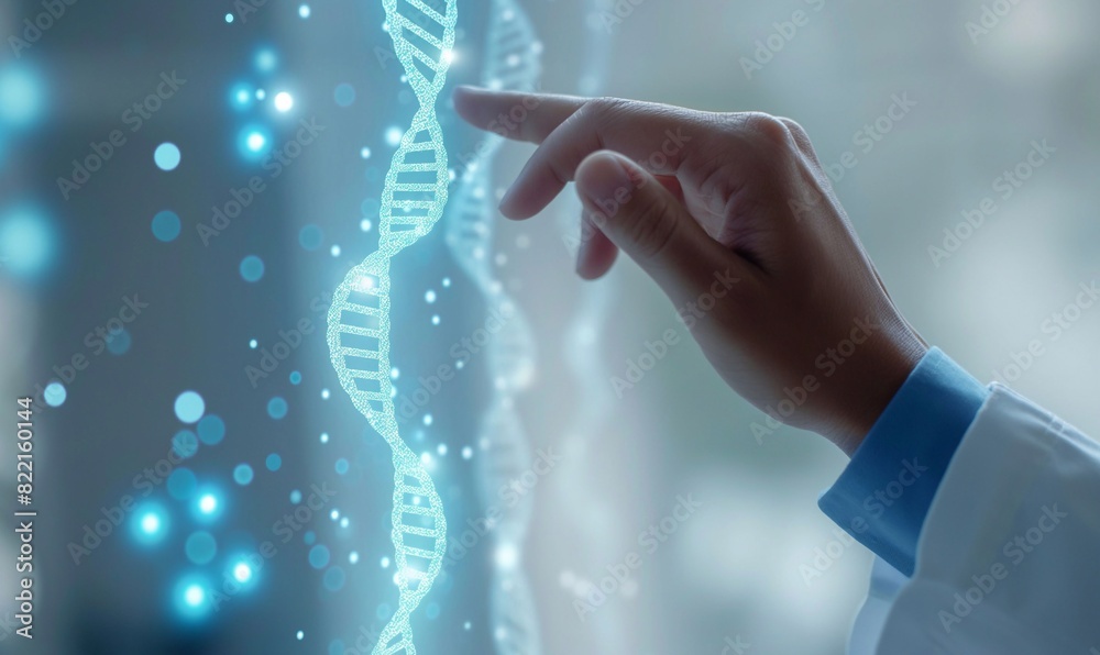 Doctor using advanced medical hologram technology data generative ai art Doctor using advanced medical hologram technology data generative ai art