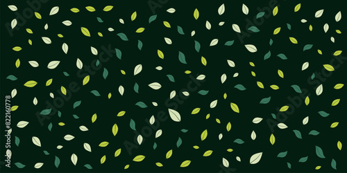 Close up leaf pattern on a dark green background, perfect for nature themed designs, green energy, botanical illustrations, or eco friendly marketing materials