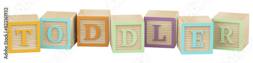 Colorful transparent letter blocks toddler