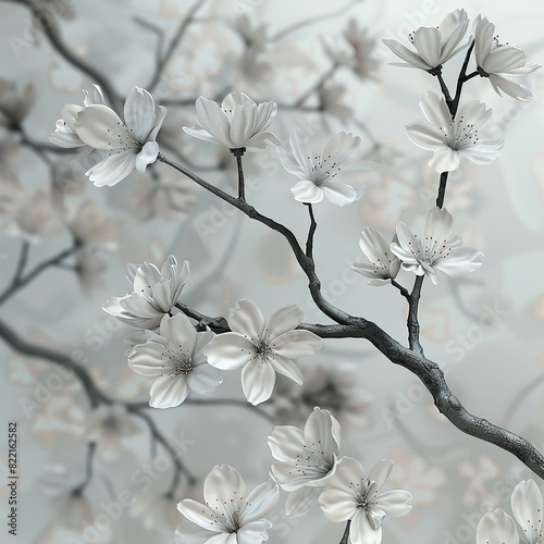 3d rendered photos of blossom soothing wallpaper