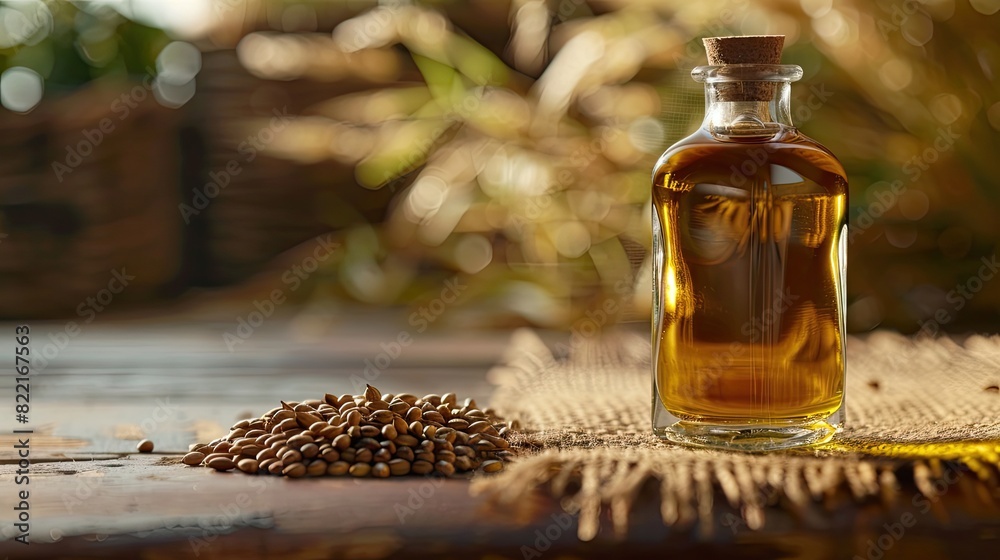 kenaf essential oil. Selective focus kenaf essential oil. Selective focus