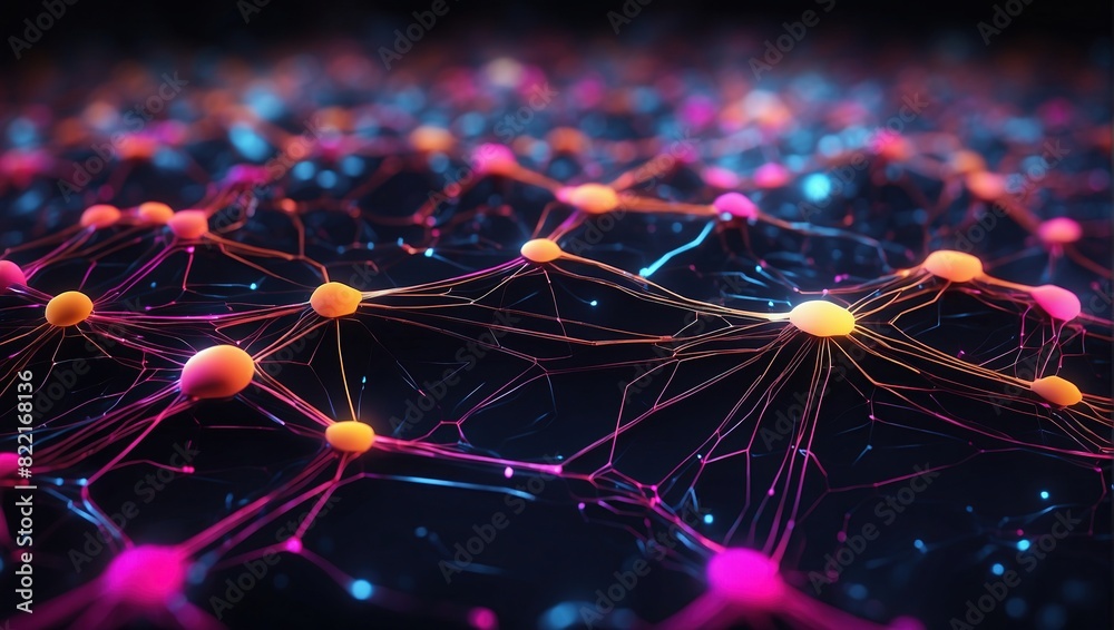 This is an illustration of a neural network. It is made up of many ...