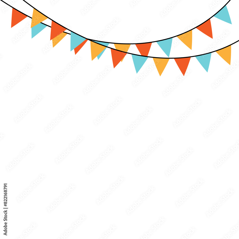 Fototapeta premium Bunting Flag Decoration