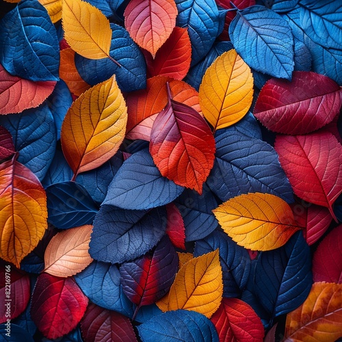 colorful tropical leafs background  top view