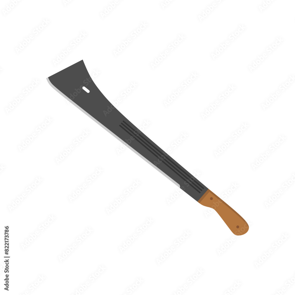 tapanga machete flat design vector illustration isolated on white background. Combat weapon blades, vector model types. Trapper sword and hunter knife blades. Protection concept. Warrior blades tapanga machete flat design vector illustration isolated on white background. Combat weapon blades, vector model types. Trapper sword and hunter knife blades. Protection concept. Warrior blades
