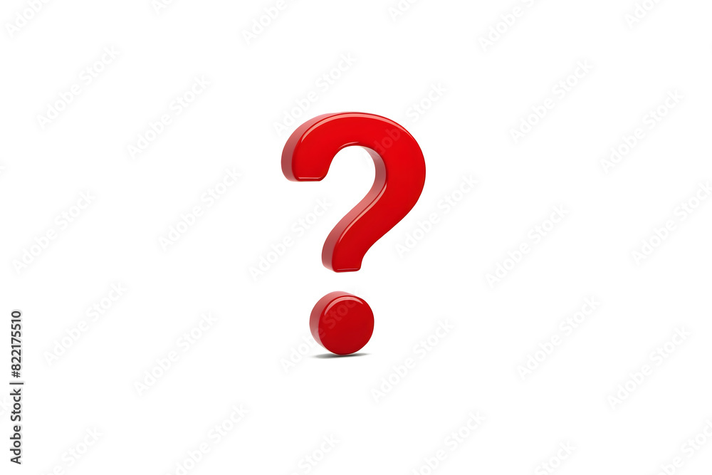 3d red question mark symbol isolated on a white background for learning, guidance, tip, question, q&a, answer, advice, instruction, information concept. 3d red question mark symbol isolated on a white background for learning, guidance, tip, question, q&a, answer, advice, instruction, information concept.