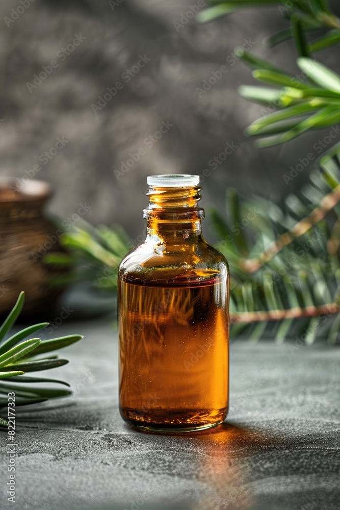 tea tree essential oil. Selective focus tea tree essential oil. Selective focus
