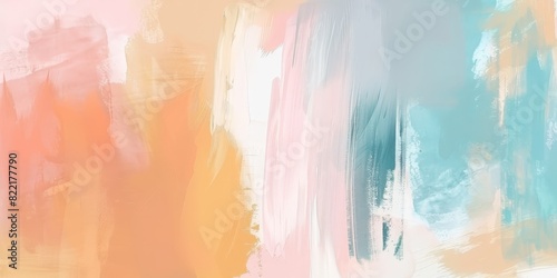 Soft pastel abstract brushstroke background with gentle hues and fluid textures 