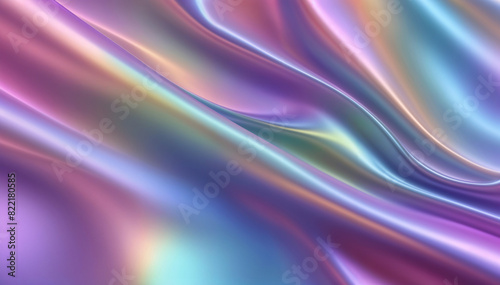 Purple smooth fabric surface background. Elegant purple silk with folds like waves. Light texture background.
