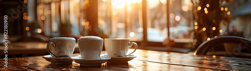 Photo realistic concept of Friends enjoying a coffee date at a cozy caf?, symbolizing comfort, relaxation, and bonding experiences over coffee photo