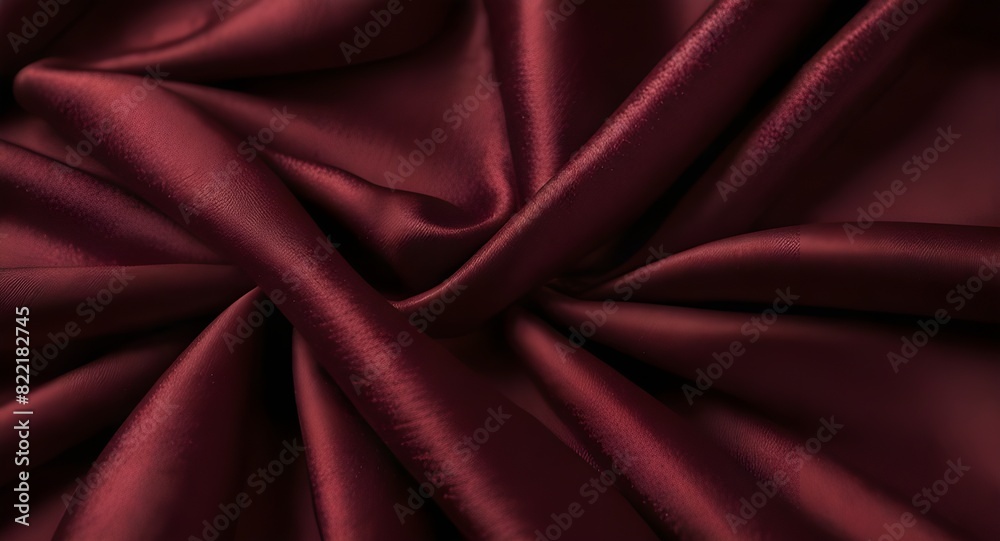 Obraz premium a sumptuous burgundy silk texture creates an elegant and luxurious background perfectly suited for fashion beauty and romantic design concepts luxury love and rich fabric