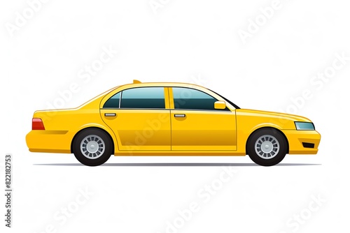 a yellow car with black wheels