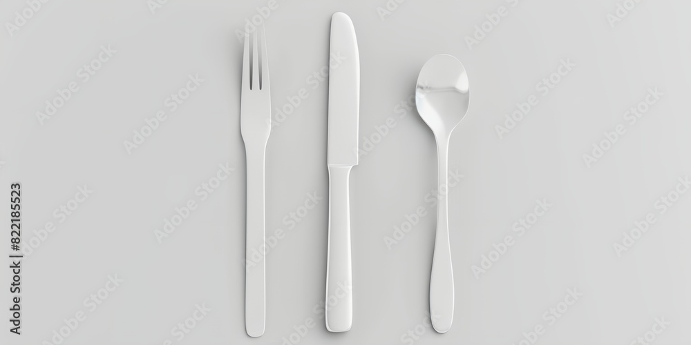 fork, knife and spoon on the table fork, knife and spoon on the table