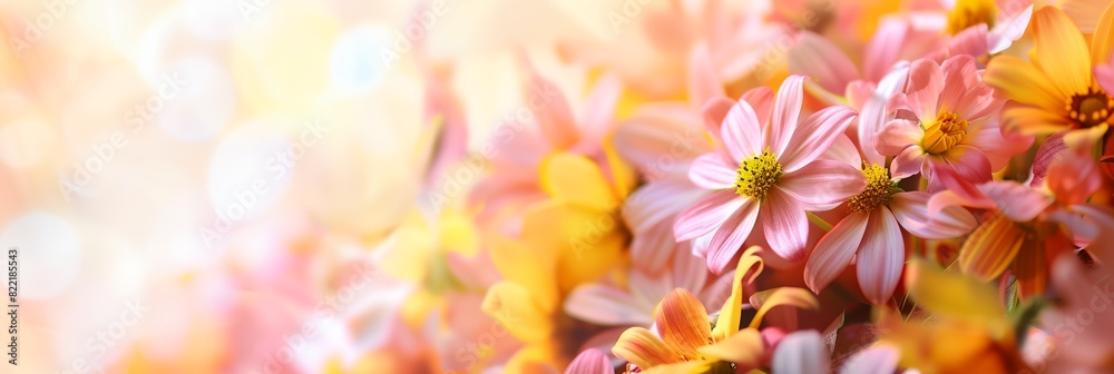 bunch of flowers with a blurry background bunch of flowers with a blurry background