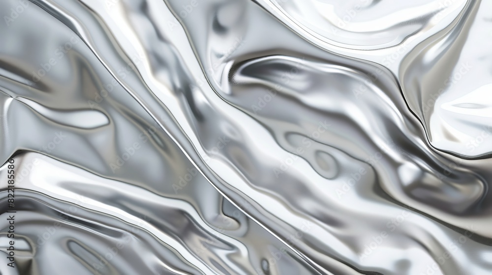 Metallic silver foil texture polished glossy abstract background with copy space, white metal gradient template for gold border, frame, and ribbon Metallic silver foil texture polished glossy abstract background with copy space, white metal gradient template for gold border, frame, and ribbon