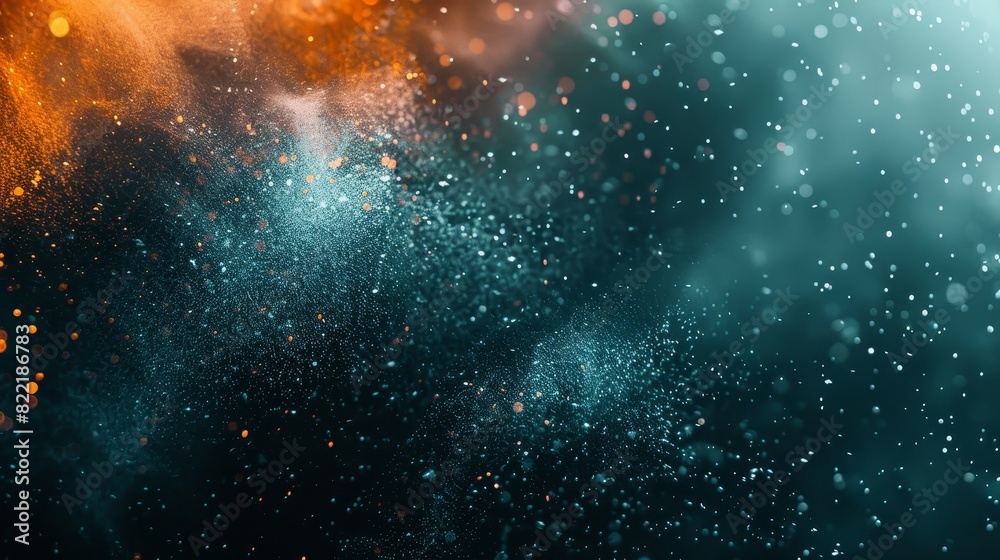 Obraz premium Grassy texture background design for a poster banner landing page as a backdrop with a teal orange black color gradient