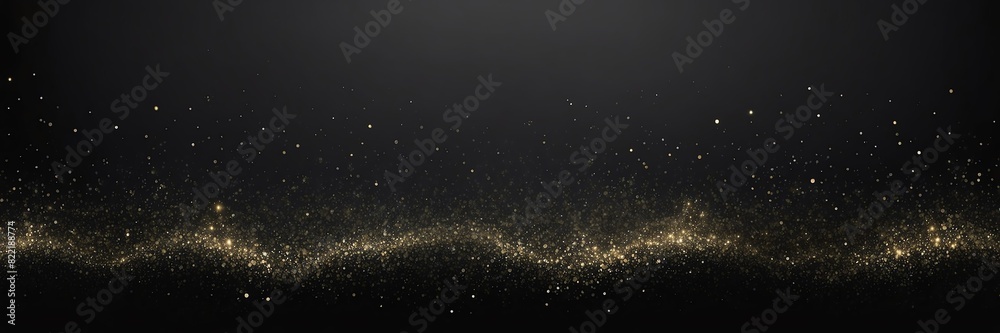glittery fog on plain black dark background from Generative AI glittery fog on plain black dark background from Generative AI
