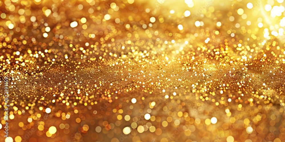 Glamorous Gold Wallpaper: Walls adorned with glittering gold wallpaper, adding glamour and luxury to any room