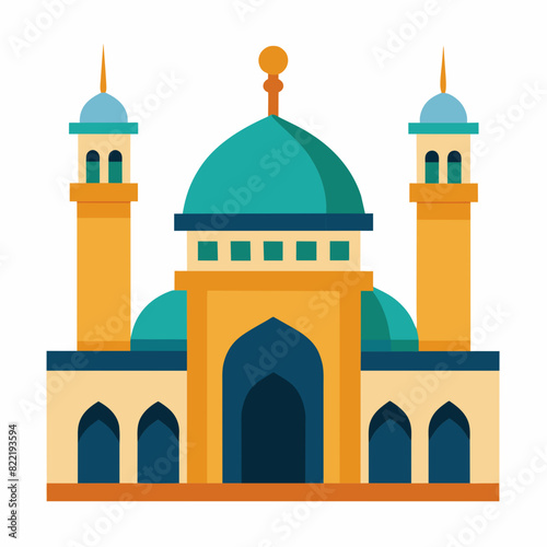 Mosque vector illustration on white background 